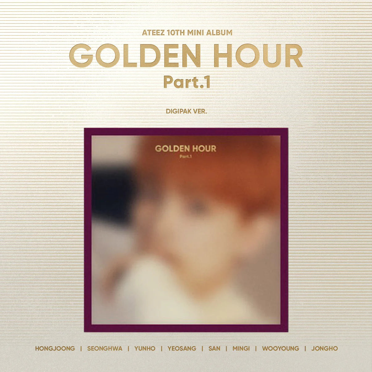 ateez minirecord ユニット golden hour ATEEZ GOLDEN HOUR : PART.1 10th Mini Album (DIGIPAK - SAN Ver) K