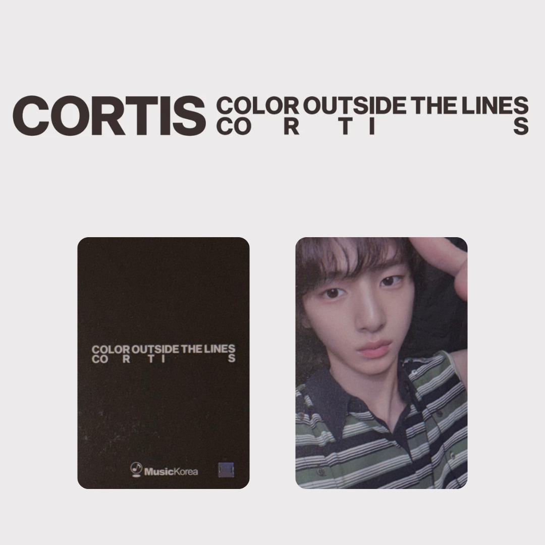 CORTIS - COLOR OUTSIDE THE LINES Music Korea POB Photocard – KPOP