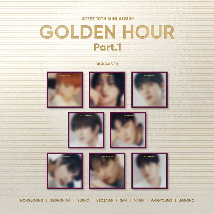 ateez minirecord ユニット golden hour ATEEZ GOLDEN HOUR : PART.1 10th Mini Album (DIGIPAK - SAN Ver) K