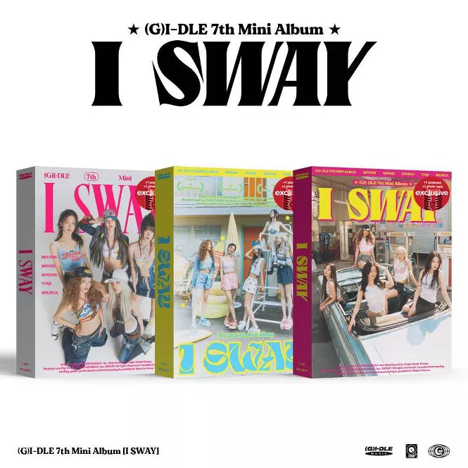 G)I-DLE - [I SWAY] 7th Mini Album SPECIAL (MC) 5 Version SET
