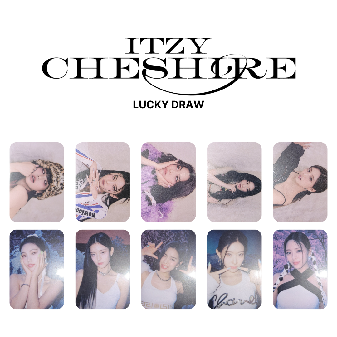 ITZY - Cheshire Music Korea Lucky Draw Event PVC Photocard – KPOP
