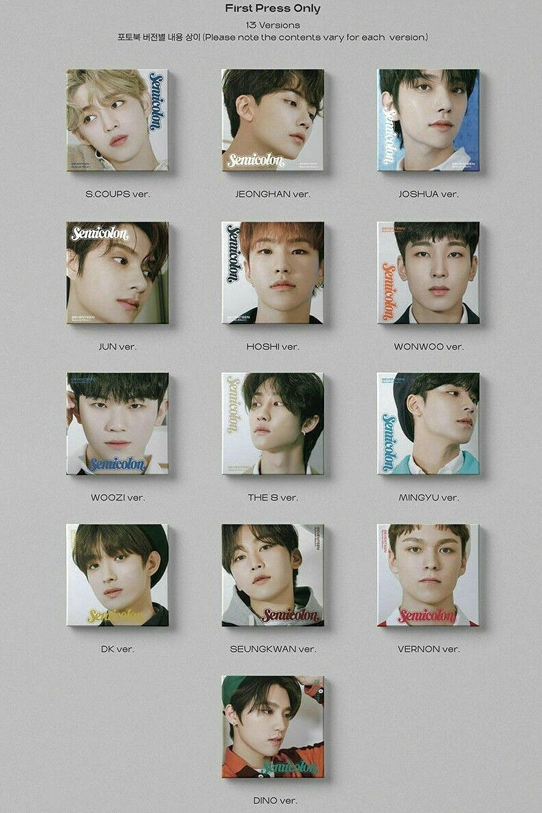 SEVENTEEN semicolon アルバム セット SEVENTEEN Speical Album - [ SEMICOLON ] CD + Photobook + Folded
